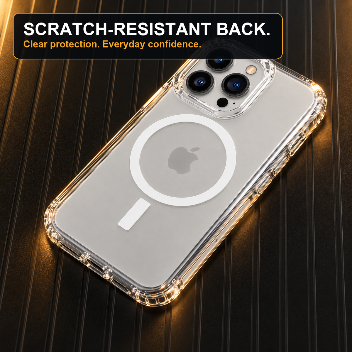 Roadhold Clearcoat — Clear MagSafe-Compatible Case
