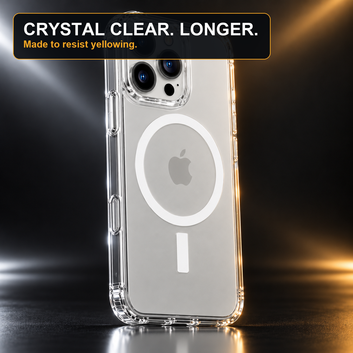 Roadhold Clearcoat — Clear MagSafe-Compatible Case