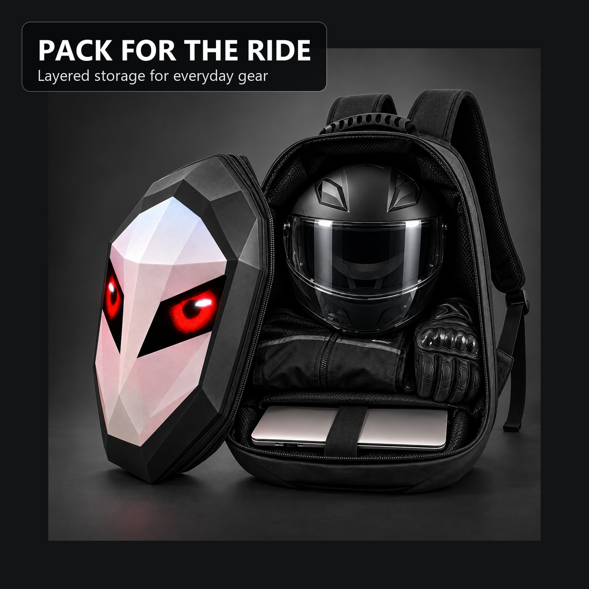 Roadhold Specter — LED Riding Backpack