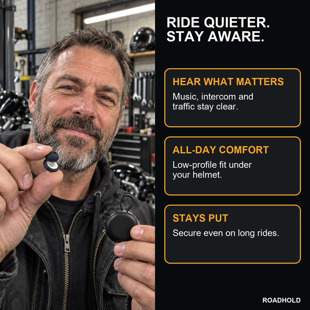 Roadhold Baffle — Motorcycle Earplugs