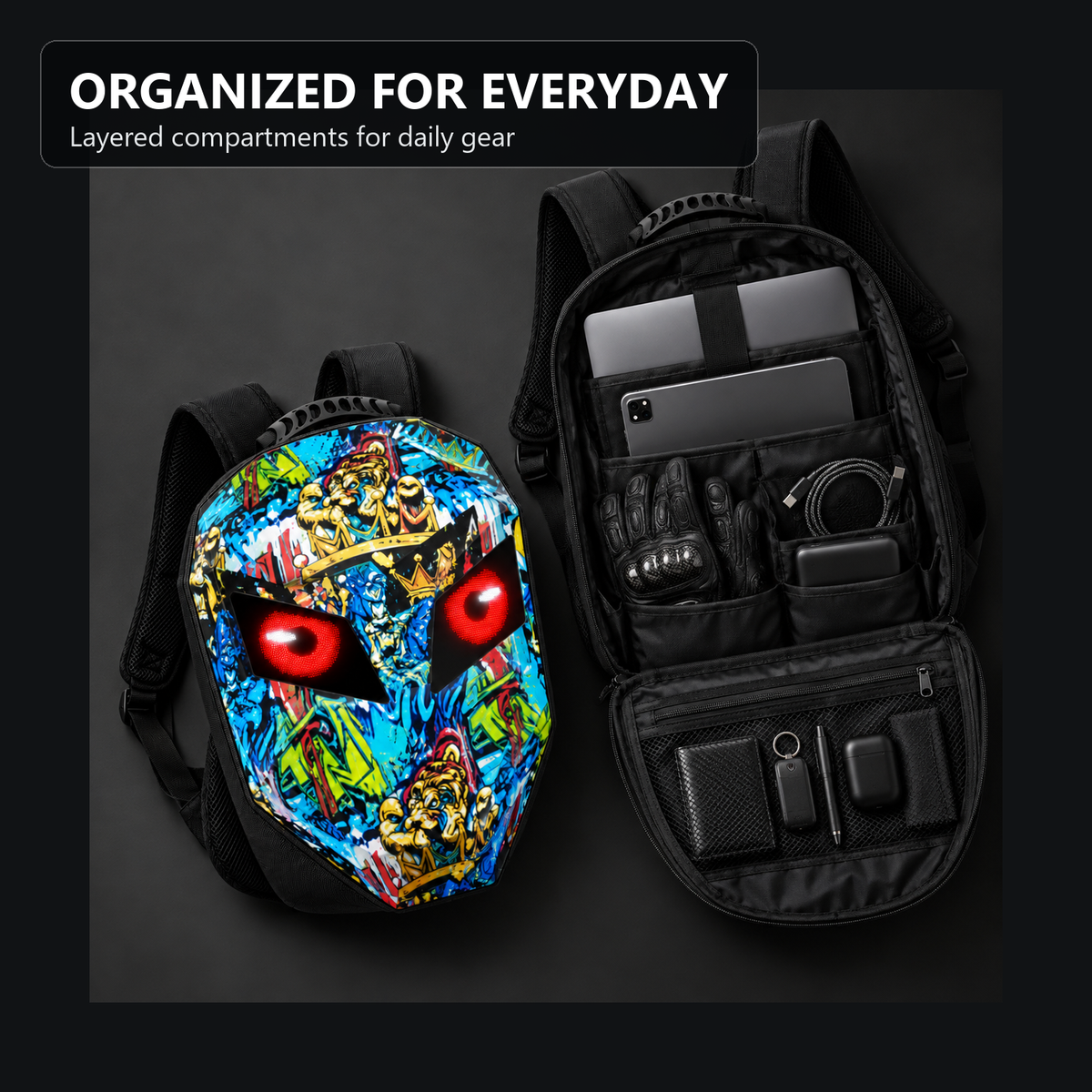 Roadhold Specter — LED Riding Backpack